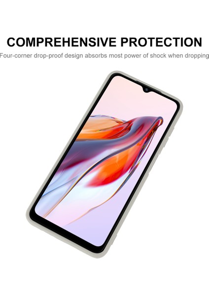 Xiaomi Poco C55 4g/redmı 12C 4g Sıvı Silikon Kılıf Düz Kenar Kamera Koruma Telefon Kapak Black (Yurt Dışından) fiyatları