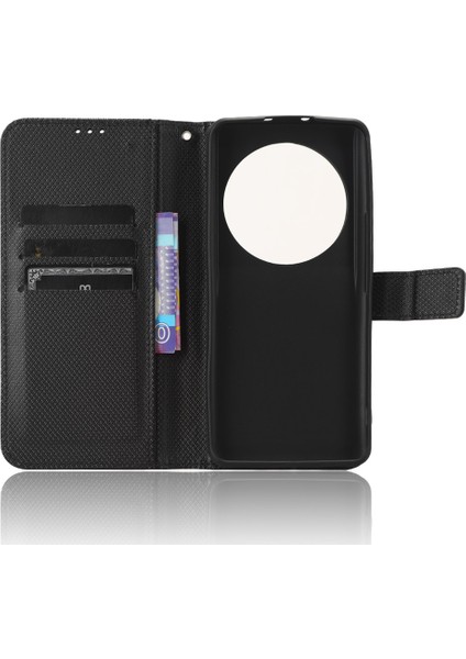 Xiaomi Için 13 Ultra Stand Cüzdan Telefon Kılıfı Pu Deri Elmas Doku Telefon Kapak Black (Yurt Dışından) fırsatları