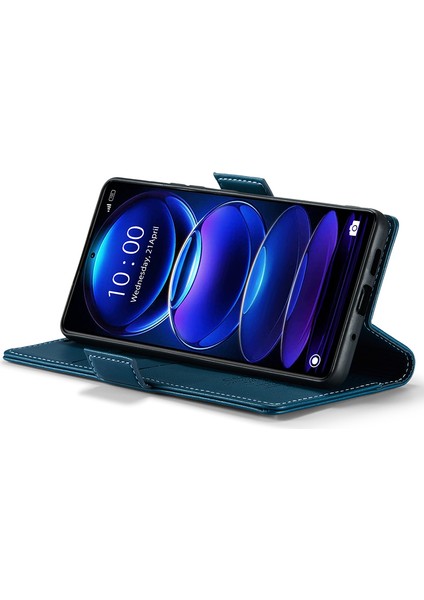 Xiaomi Poco X5 Pro 5g/redmi Için Note 12 Pro Speed ​​5g/not 12 Pro 5g Rfıd Engelleme Cüzdan Kılıfı Deri Deri Flip Stand Telefon Kapak Blue (Yurt Dışından) fırsatları