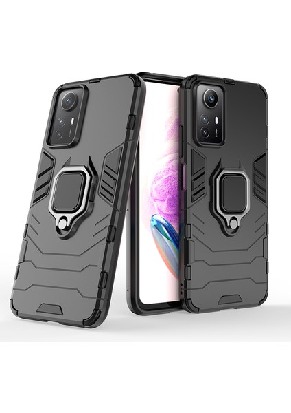 Xiaomi Redmi Için Note 12S 4g Kickstand Cep Telefon Kılıfı Yumuşak Tpu Sabit Pc Cep Telefonu Kapak Black (Yurt Dışından) indirimleri
