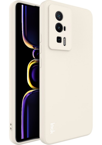 Xiaomi Poco F5 Pro 5g/redmi K60 Pro 5G/K60 5g Hassas Kesme Kamera Koruma Koruma Önleyici Kapak Düz Kenar Tpu Anti-Çizelge Kılıf Kılıfı-Beyaz (Yurt Dışından)