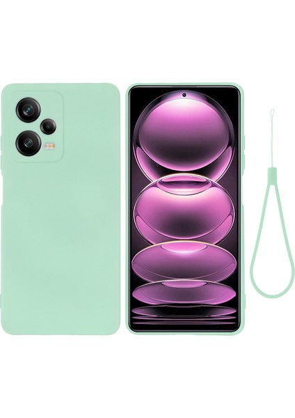 Xiaomi Redmi Için Note 12 Pro 5g Pu Deri Stand Cüzdan Kapağı Sıvı Sıvı Silikon Damla Damla Koruma Durumu Şok Geçirmez Cep Telefonu Koruyucu Kapak Kayış Yeşili ile (Yurt Dışından)