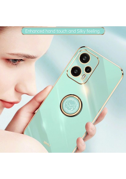 Xiaomi Için Xinli Redmi Not 12 Turbo/poco F5 5g Yüzük Kickstand Telefon Kılıfı Elektrapan Tpu Kapak Pembe (Yurt Dışından) fırsatları