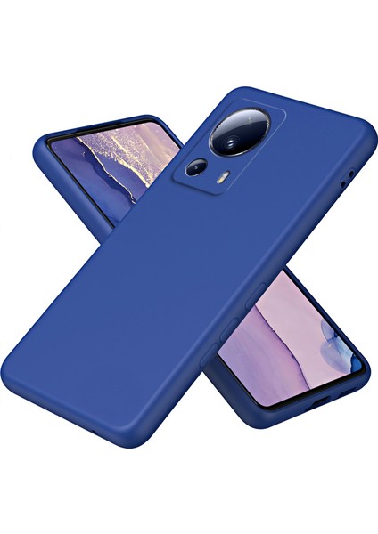 Xiaomi 13 Lite/civi 2 5g 2.2mm Tpu Telefon Kılıfı Fiber Astar Ka Anti-Drop Telefon Kapak Mavisi (Yurt Dışından)