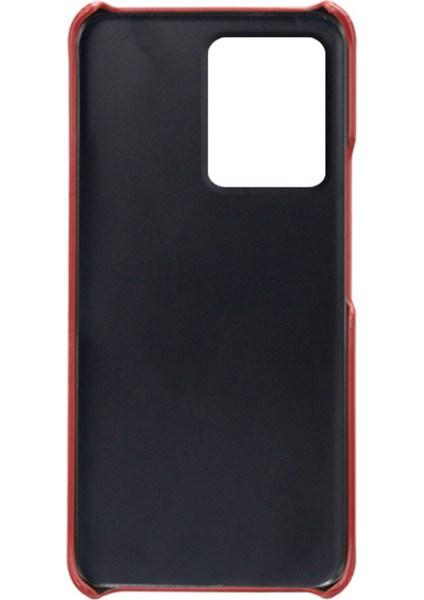 Xiaomi Için Redmi Note 12 4g Telefon Kılıfı Çift Kart Yuvaları Damla Koruma Pu Deri+Pc Kapak-Kırmızı (Yurt Dışından) fırsatları