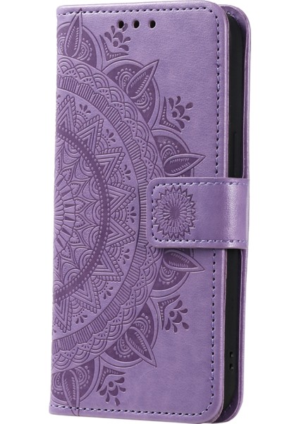 Xiaomi 13 Lite/civi 2 5g Baskılı Mandala Çiçek Deseni Deri Telefon Kılıfı Cüzdan Stand Telefon Kapağı Strap-Murple (Yurt Dışından) indirimleri