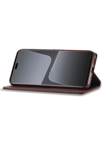 Xiaomi Için 13 Lite/civi 2 5g Stand Pu Deri Telefon Kılıf Cüzdan Buzağı Dokusu Telefon Kapak-Kahverengi (Yurt Dışından) fırsatları