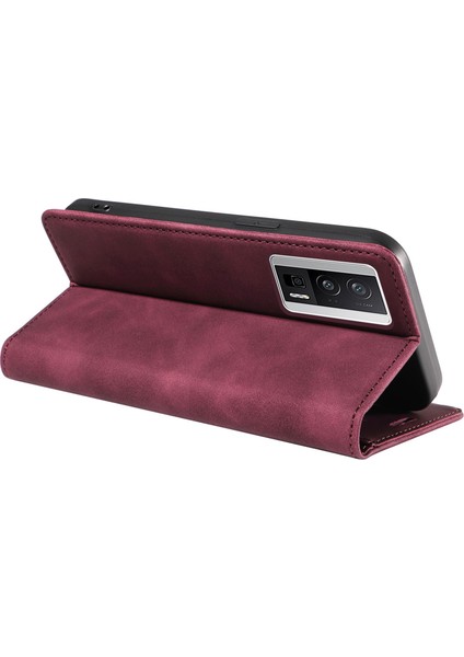 Xiaomi Için Redmi K60 5G/K60 Pro 5g/poco F5 Pro 5g Folio Flip Pu Deri Rfıd Tharlıng Telefon Kasası Kırmızı (Yurt Dışından) fırsatları