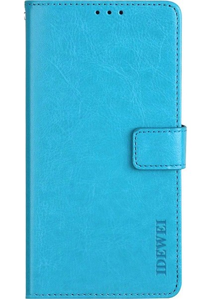 Xiaomi Redmi Için Note 12 5g (Çin)/(Hindistan)/(Global)/poco X5 5g Pu Deri Telefon Kılıfı Cüzdan Telefon Stand Kapak Sky Blue (Yurt Dışından) modelleri