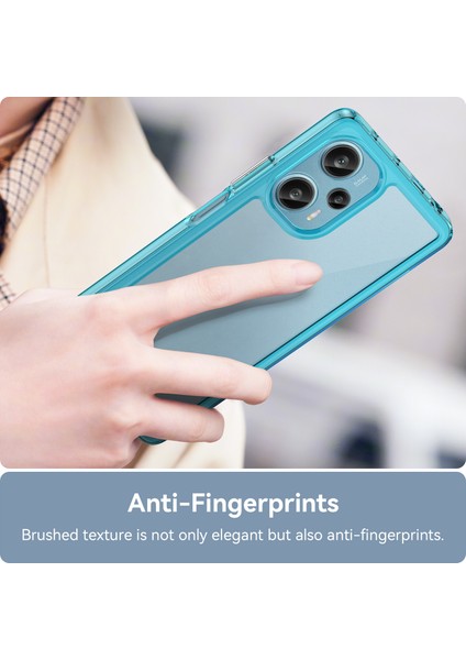 Xiaomi Redmi Için Note 12 Turbo/poco F5 5g Koruyucu Telefon Kılıfı Tpu+Akrilik Anti-Çizelge Kapak Tespit Mavi Mavi (Yurt Dışından)