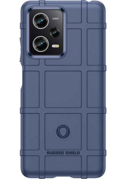 Xiaomi Redmi Için Note 12 Pro 5g/note 12 Pro Speed ​​5g/poco X5 Pro 5g Geri Kabuk, Koruyucu Telefon Kılıfı Engebeli Kare Izgara Dokusu Tpu Kapak Mavisi (Yurt Dışından) fiyatları