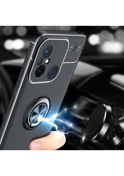 Xiaomi Redmi Için 12C 4g Anti-Drop Tpu Telefon Vaka Halka Tutucu Kickstand Koruyucu Kapak-Kırmızı (Yurt Dışından) fırsatları
