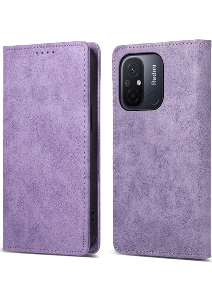 Df-05 Pu Deri+Tpu Xiaomi Redmi 12C 4g Için Stand Kılıfı, Cüzdan Pu Deri Rfıd Engelleme Telefon Mühendisi (Yurt Dışından)
