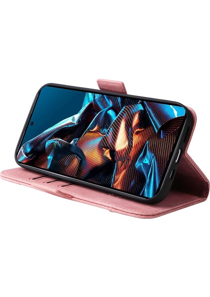 Xiaomi Redmi Için Note 12 Pro Speed ​​5g/poco X5 Pro 5g/note 12 Pro 5g Telefon Cüzdan Stand Kılıfı Kapak Pembe (Yurt Dışından)