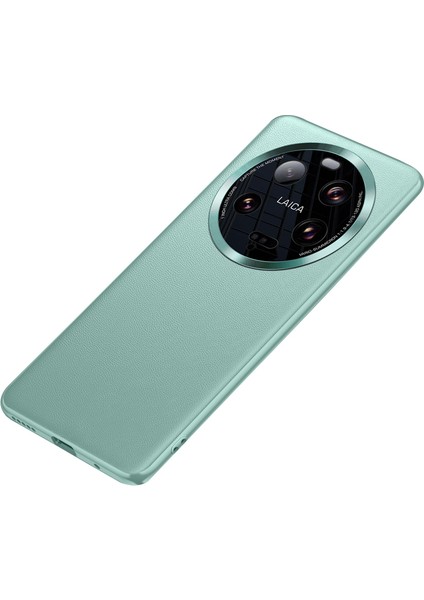 Xiaomi 13 Ultra Pu Deri Kaplamalı Tpu+Pc Telefon Kılıfı Metal Lens Koruma Telefon Kapağı (2. Gen) -Kreen (Yurt Dışından)