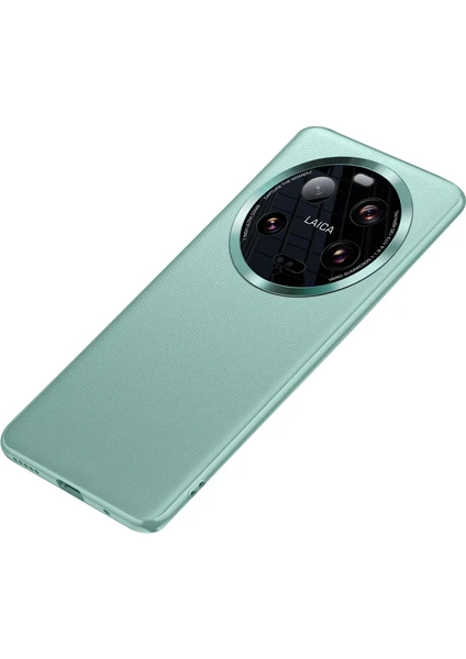 4U Sky Xiaomi 13 Ultra Pu Deri Kaplamalı Tpu+Pc Telefon Kılıfı Metal Lens Koruma Telefon Kapağı (2. Gen) -Kreen (Yurt Dışından)