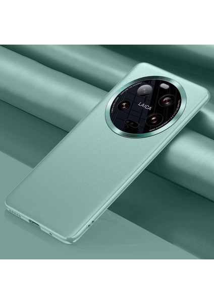 Xiaomi 13 Ultra Pu Deri Kaplamalı Tpu+Pc Telefon Kılıfı Metal Lens Koruma Telefon Kapağı (2. Gen) -Kreen (Yurt Dışından)