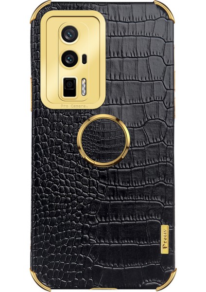 Xiaomi Poco F5 Pro 5g/redmi K60 5G/K60 Pro 5g Ring Kickstand Telefon Kasası Timsah Doku Deri Kaplamalı Tpu Arka Kapak-Beyaz (Yurt Dışından) fiyatları