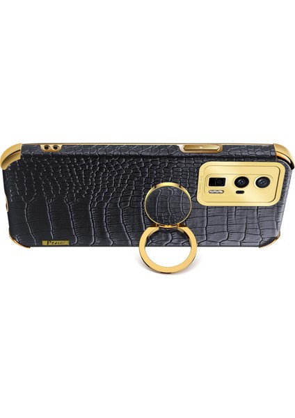 Xiaomi Poco F5 Pro 5g/redmi K60 5G/K60 Pro 5g Ring Kickstand Telefon Kasası Timsah Doku Deri Kaplamalı Tpu Arka Kapak-Beyaz (Yurt Dışından) fırsatları