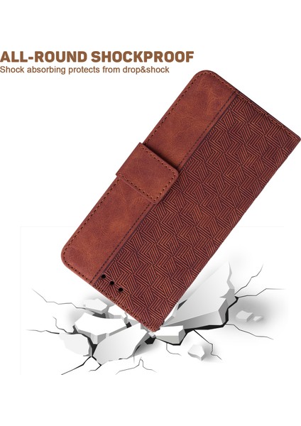 Xiaomi Redmi Için Note 12 5g (Global)/(Hindistan)/(Çin)/poco X5 5g Baskılı Telefon Kılıfı Flip Deri Cüzdan Kapağı Stand-Brown (Yurt Dışından)