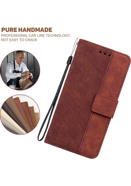 Xiaomi Redmi Için Note 12 5g (Global)/(Hindistan)/(Çin)/poco X5 5g Baskılı Telefon Kılıfı Flip Deri Cüzdan Kapağı Stand-Brown (Yurt Dışından)