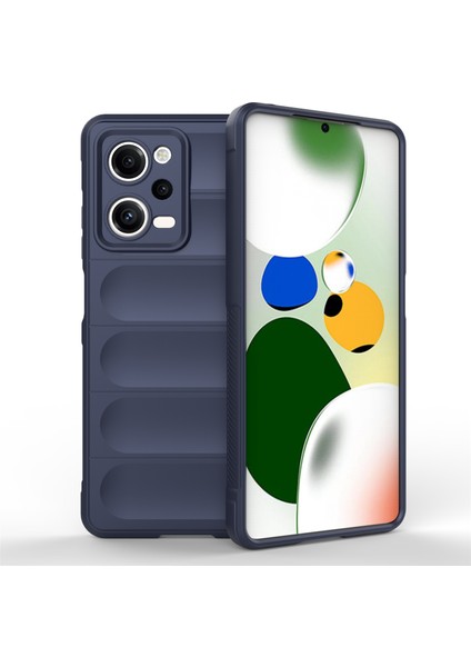 Xiaomi Redmi Için Note 12 Pro 5g Damla Damlı Arka Kapak Esnek Tpu Anti-Çizelge Telefon Case-Dark Blue (Yurt Dışından)