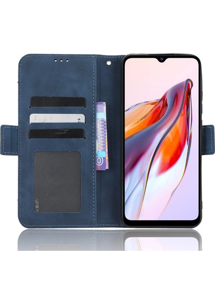 Xiaomi Redmi Için 12C 4G/11A 4g/poco C55 4g Çoklu Kart Yuvaları Telefon Deri Kapak Standı Cüzdan Koruyucu Telefon Kılıf Mavisi (Yurt Dışından) fırsatları