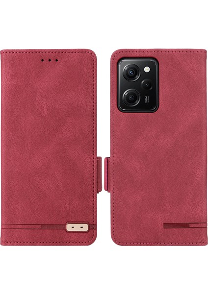 Xiaomi Redmi Için Note 12 Pro Speed ​​5g/poco X5 Pro 5g/redmi Note 12 Pro 5g Deri Cüzdan Telefon Kılıfı Stand Flip Cep Telefonu Kapak Gül (Yurt Dışından)