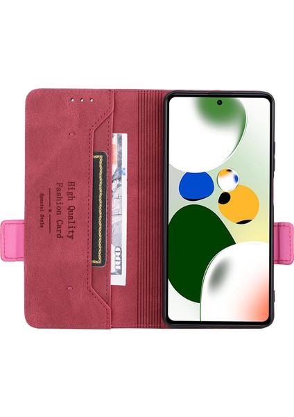Xiaomi Redmi Için Note 12 Pro Speed ​​5g/poco X5 Pro 5g/redmi Note 12 Pro 5g Deri Cüzdan Telefon Kılıfı Stand Flip Cep Telefonu Kapak Gül (Yurt Dışından) modelleri