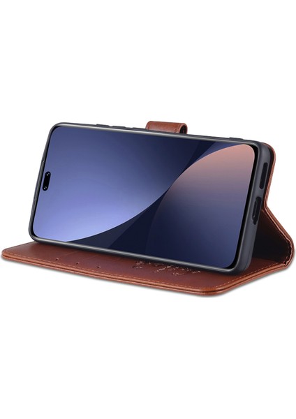 Xiaomi Için 13 Lite/civi 2 5g Stand Telefon Kapağı Pu Deri+Tpu Cüzdan Telefon Kahrolası Brown (Yurt Dışından) modelleri