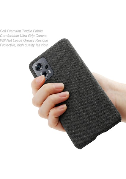 Xiaomi Redmi Için Not 11T Pro 5g/not 11T Pro+ 5g/not 12T Pro 5g/poco X4 Gt 5g/redmı K50I 5g Telefon Kılıfı Düz ​​renk Dayanıklı Bez Kumaş Bırak-Döşemeli Telefon Kapak-Kırmızı (Yurt Dışından)