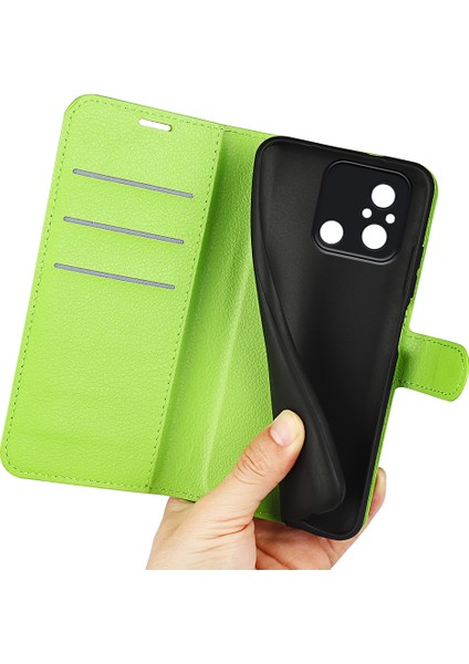 Xiaomi Redmi Için Koruyucu Telefon Kılıfı 12C 4g Litchi Doku Doku Anti-Çizik Flip Deri Kapak Cüzdan Stand Yeşili (Yurt Dışından) indirimleri