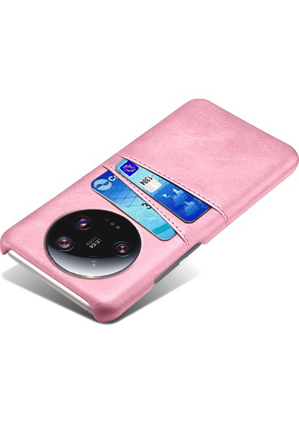 Xiaomi Için 13 Ultra Telefon Kapağı Çift Kart Yuvaları Pu Deri Kaplamalı Sert Pc Telefon Geri Geri Kılıf Golü Altın (Yurt Dışından) modelleri