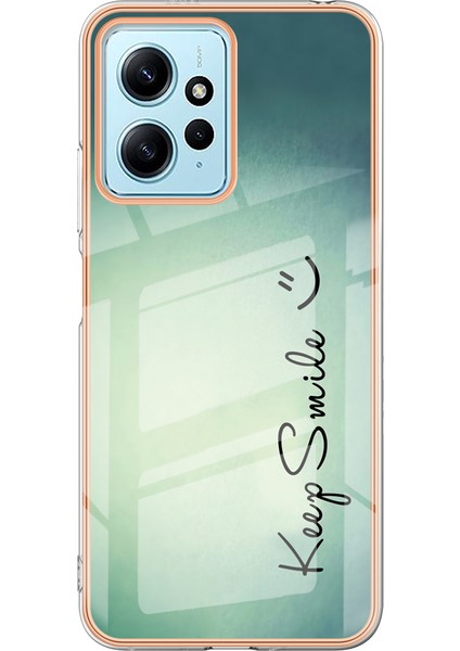 Xiaomi Için Redmi Note 12 4g Elektraplatma 2.0mm Tpu Telefon Kılıfı Imd Desen Çizelge Anti-Clatf Cover-Cut Smile (Yurt Dışından) fiyatları
