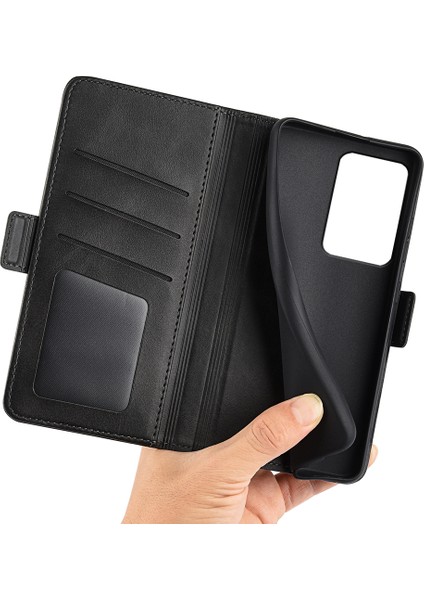 Xiaomi 13 Lite/civi 2 5g Buzağı Dokusu Cep Telefonu Kapak Standı Cüzdan Pu Deri Telefon Kılıf Black (Yurt Dışından) indirimleri