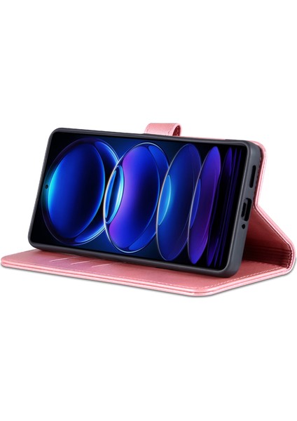 Xiaomi Redmi Için Note 12 Pro 5g/note 12 Pro Speed ​​5g/poco X5 Pro 5g Telefon Kılıfı Pu Deri Cüzdan Stand Flip Folio Koruyucu Kapak Golü Altın (Yurt Dışından)