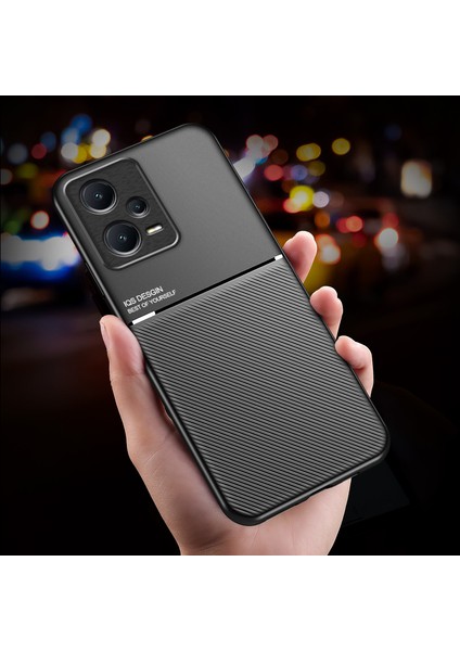 Xiaomi Redmi Için Çizgiye Karşı Geri Kılıf Note 12 Pro 5g Çizgileri Baskılı Pu Deri+Tpu Hibrid Kabuk Dahili Metal Yeşil Yeşil (Yurt Dışından) fiyatları