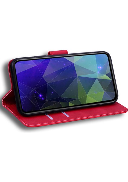 Xiaomi Poco F5 Pro 5g/redmi K60 5g/redmi K60 Pro 5g, Cüzdan Stand Telefon Kapak-Kırmızı (Yurt Dışından) modelleri