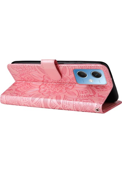 Xiaomi Redmi Için Note 12 5g (Global)/(Hindistan)/(Çin)/poco X5 5g Baskılı Ayçiçeği Pu Deri Cüzdan Kılıf Stand Folio Telefon Kapağı Kayış Pembe (Yurt Dışından) fırsatları
