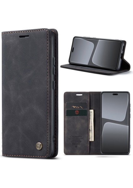 Xiaomi 13 Lite/civi 2 5g Telefon Cüzdan Kılıf Stand Deri Kapak Black (Yurt Dışından)