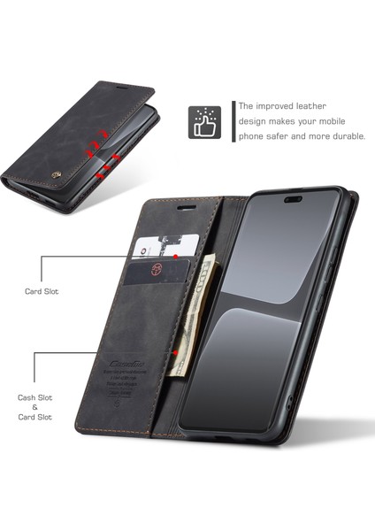 Xiaomi 13 Lite/civi 2 5g Telefon Cüzdan Kılıf Stand Deri Kapak Black (Yurt Dışından) fırsatları