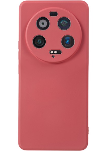 Xiaomi Için 13 Ultra Fiber Astar Yumuşak Tpu Kılıf Anti-Çizelge Kalu Telefon Kapağı Hawthorn Kırmızı (Yurt Dışından)