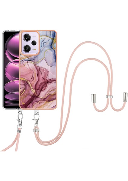 Xiaomi Redmi Için Mermer Desen Telefon Kılıfı Not 12 Pro 5g/not 12 Pro Hız 5g/poco X5 Pro 5g, 2.0mm Tpu Imd Kaydaklı Golde (Yurt Dışından)