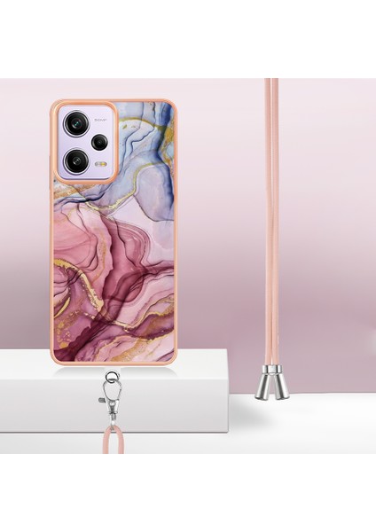 Xiaomi Redmi Için Mermer Desen Telefon Kılıfı Not 12 Pro 5g/not 12 Pro Hız 5g/poco X5 Pro 5g, 2.0mm Tpu Imd Kaydaklı Golde (Yurt Dışından)