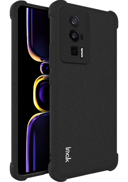 Xiaomi Poco F5 Pro 5g/redmi K60 Pro 5G/K60 5g Damla Geçirmez Telefon Kılıf Mat Yumuşak Tpu Koruyucu Telefon Geri Kapak Black (Yurt Dışından)