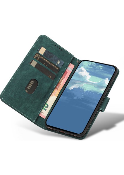 Xiaomi Için Redmi A1+ 4g/a2+ 4g/poco C50 4g Cüzdan Telefon Kılıfı Stripe Desen Anti-Drop Folio Kapak Manyetik Toka Pu Deri Stand Kabuğu (Yurt Dışından)