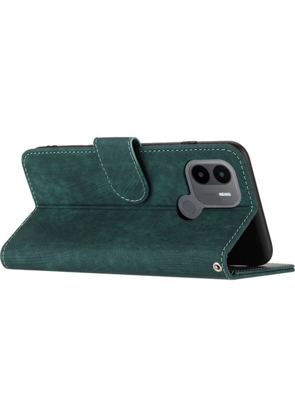 Xiaomi Için Redmi A1+ 4g/a2+ 4g/poco C50 4g Cüzdan Telefon Kılıfı Stripe Desen Anti-Drop Folio Kapak Manyetik Toka Pu Deri Stand Kabuğu (Yurt Dışından)