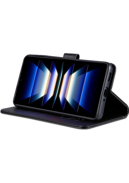Xiaomi Poco F5 Pro 5g/redmi K60 Pro 5G/K60 5g Stand Cüzdan Koruyucu Telefon Kapağı Black Için Telefon Deri Kılıfı (Yurt Dışından) fiyatları