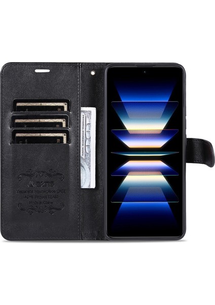 Xiaomi Poco F5 Pro 5g/redmi K60 Pro 5G/K60 5g Stand Cüzdan Koruyucu Telefon Kapağı Black Için Telefon Deri Kılıfı (Yurt Dışından) modelleri