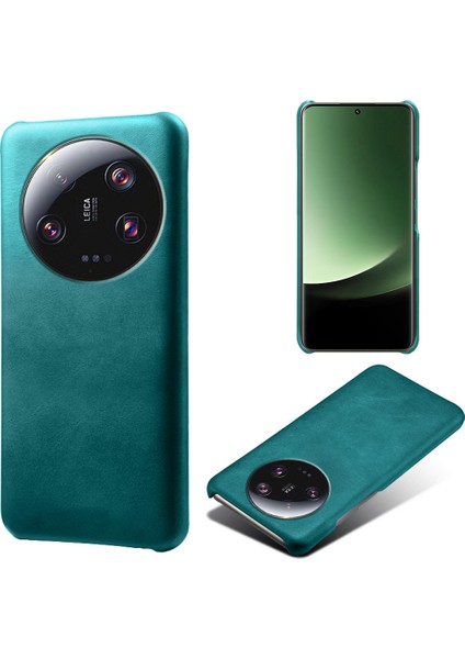 Xiaomi 13 Ultra Pu Deri+Pc Telefon Kapağı Buzağı Dokusu Çizelge Karşıtı Geri Kılıf Yeşili (Yurt Dışından) fiyatları